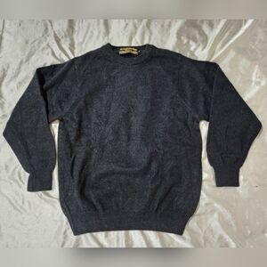 Knightsbridge Dark Gray Rabbit Hair & Merino Wool Sweater